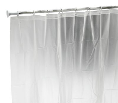 HOME - Telescopic Shower Curtain Rail with Curtain